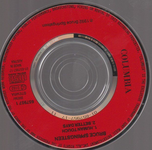 CD: BRUCE SPRINGSTEEN 3" cd single HUMAN TOUCH - BETTER DAYS – Usato da Vezia venduto da Aquarius_Age 1