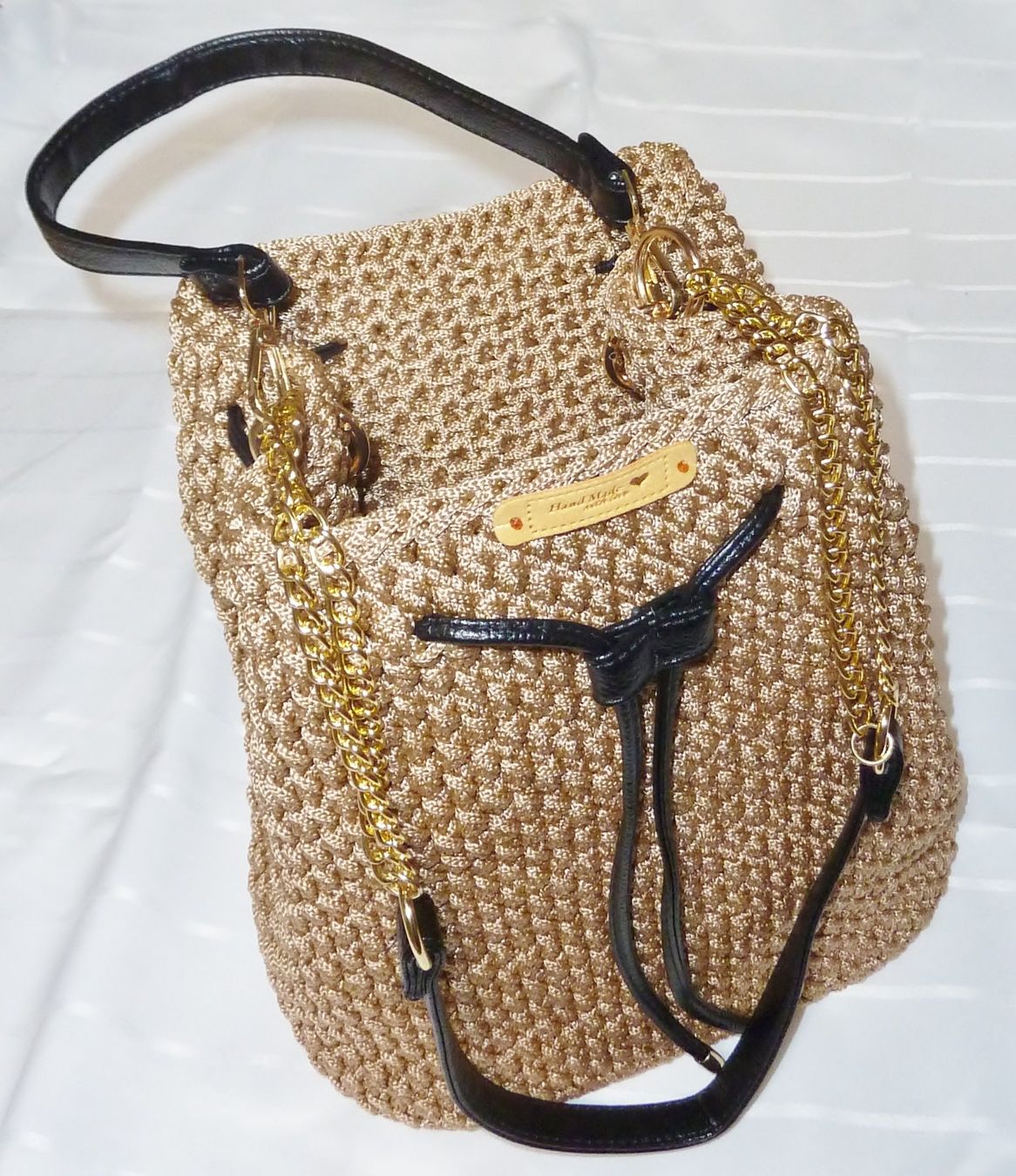 Zaini: Gehäkelte Rucksack Tasche Toba – Nuovo e nell'imballaggio originale da Siebnen venduto da Ra-la-ra-ol