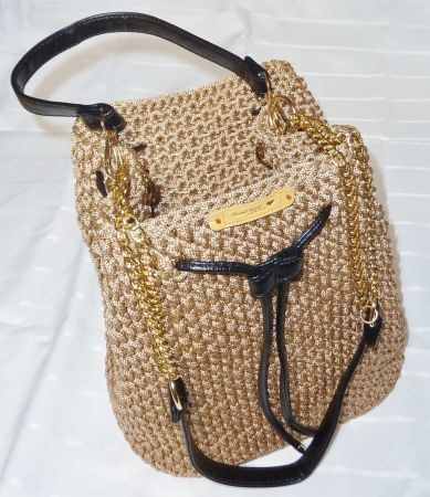 Gehäkelte Rucksack Tasche Toba