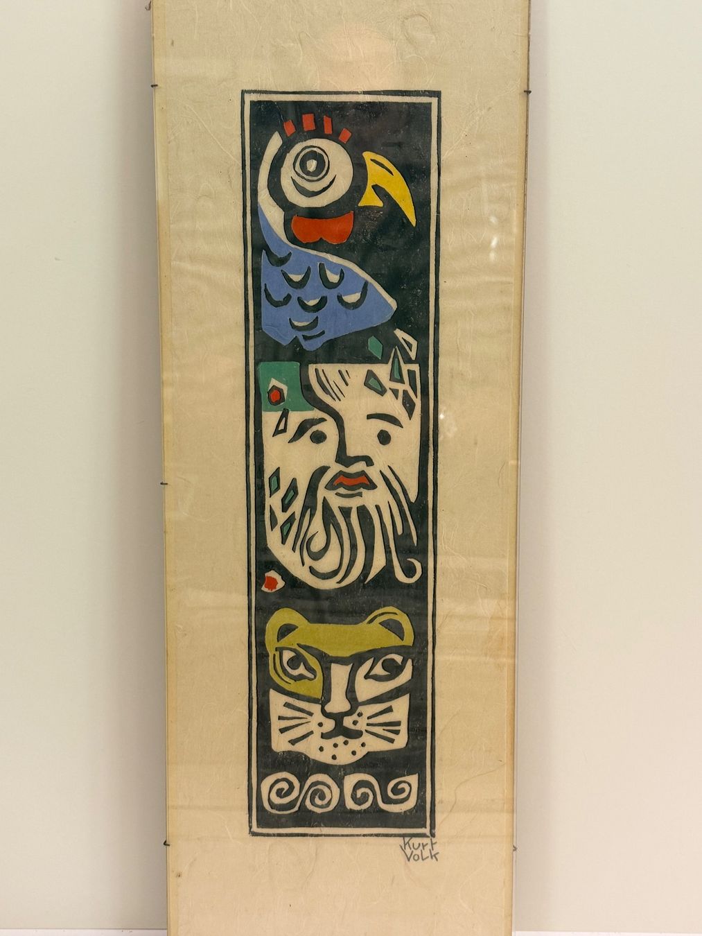 Foto & Immagini: Original Wandbild von Kurt Volk, Mischtechnik – Usato da Solothurn venduto da NUVICO 2