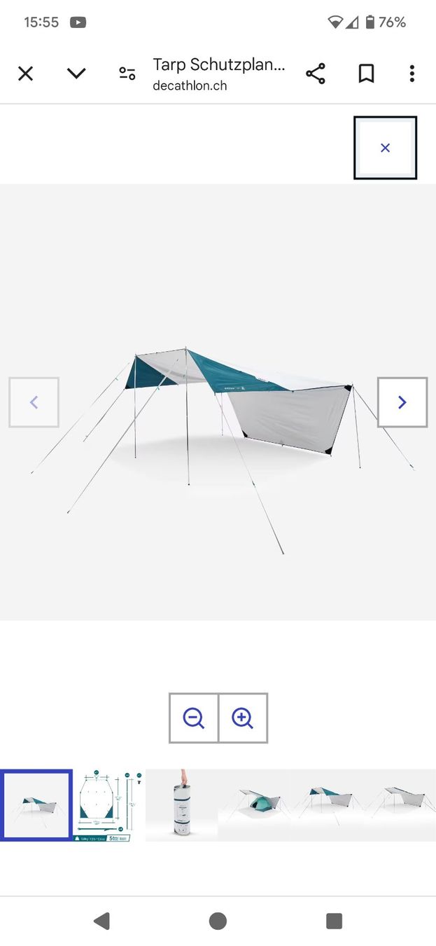 Quechua Tarp XL Neu (Neu (gemss Beschreibung)) in Sirnach fr CHF 36  mit  Lieferung auf Ricardo kaufen