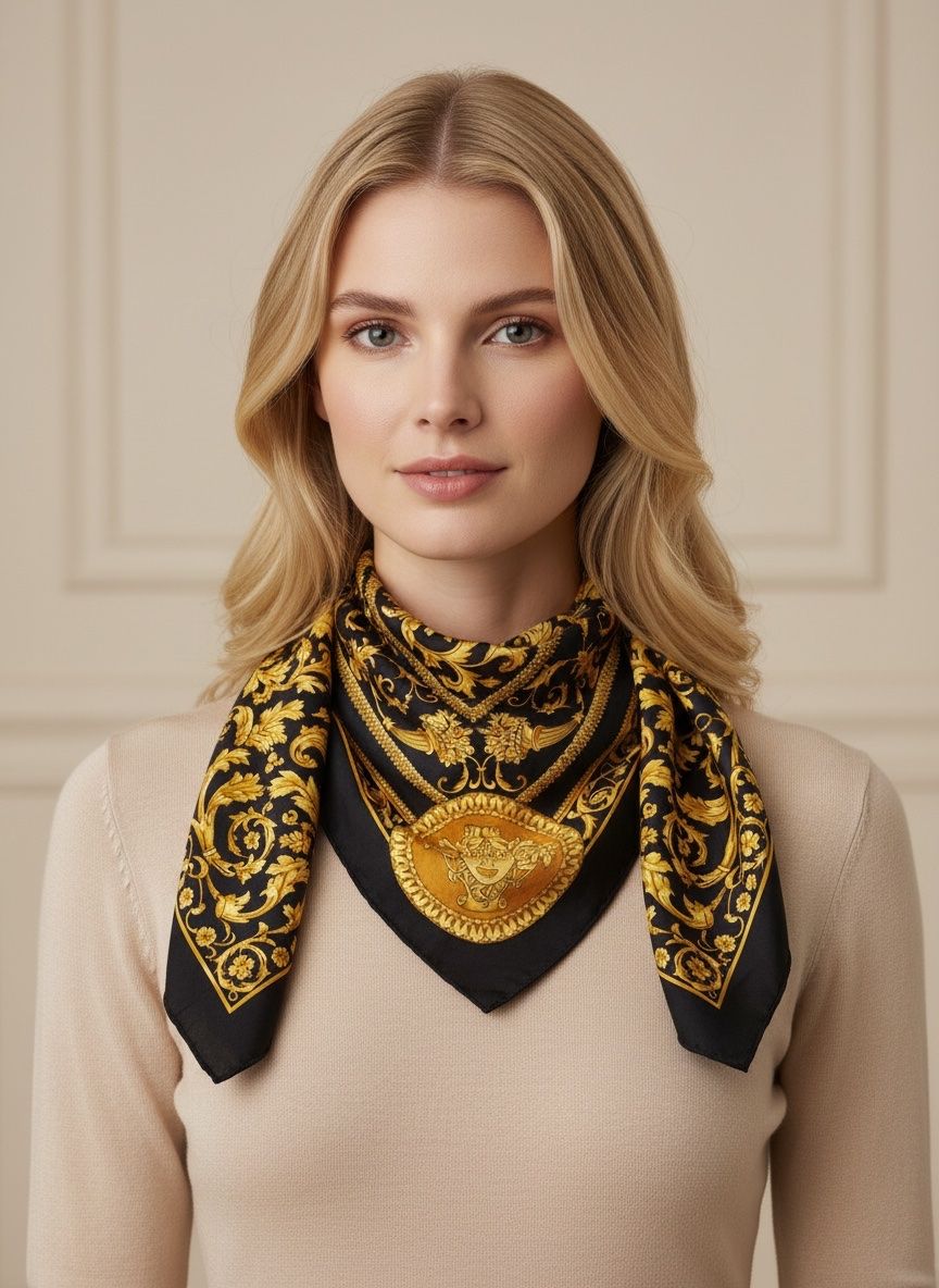 Foulards, Tücher & Schals: SILK SCARF BENETTON 75x75 cm – Gebraucht aus Kastanienbaum von swi_8n56 3