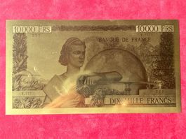 FRANCE - 10000 Francs 7.11.1946 GÉNIE Reproduction Laminé OR