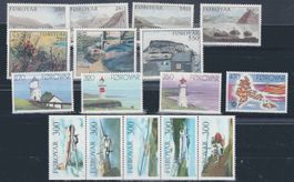 Faroer Lot postfrisch ca. 1975-1985