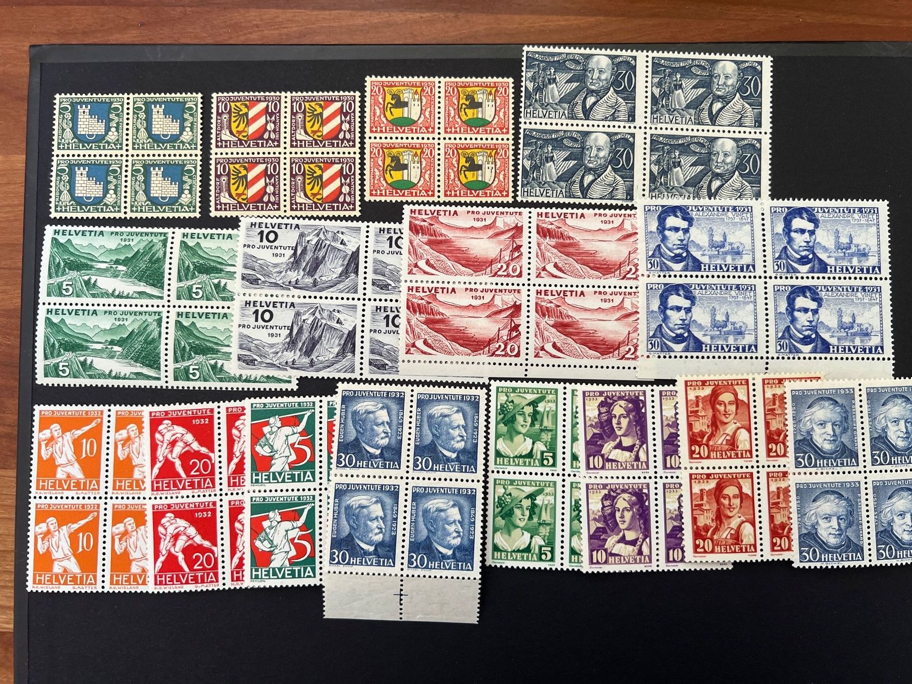 Tutti i francobolli: Pro Juventute Sammlung 1913-1957 Viererblock postfrisch 1a – Nuovo (secondo la descrizione) da Hinwil venduto da Sidi4 3