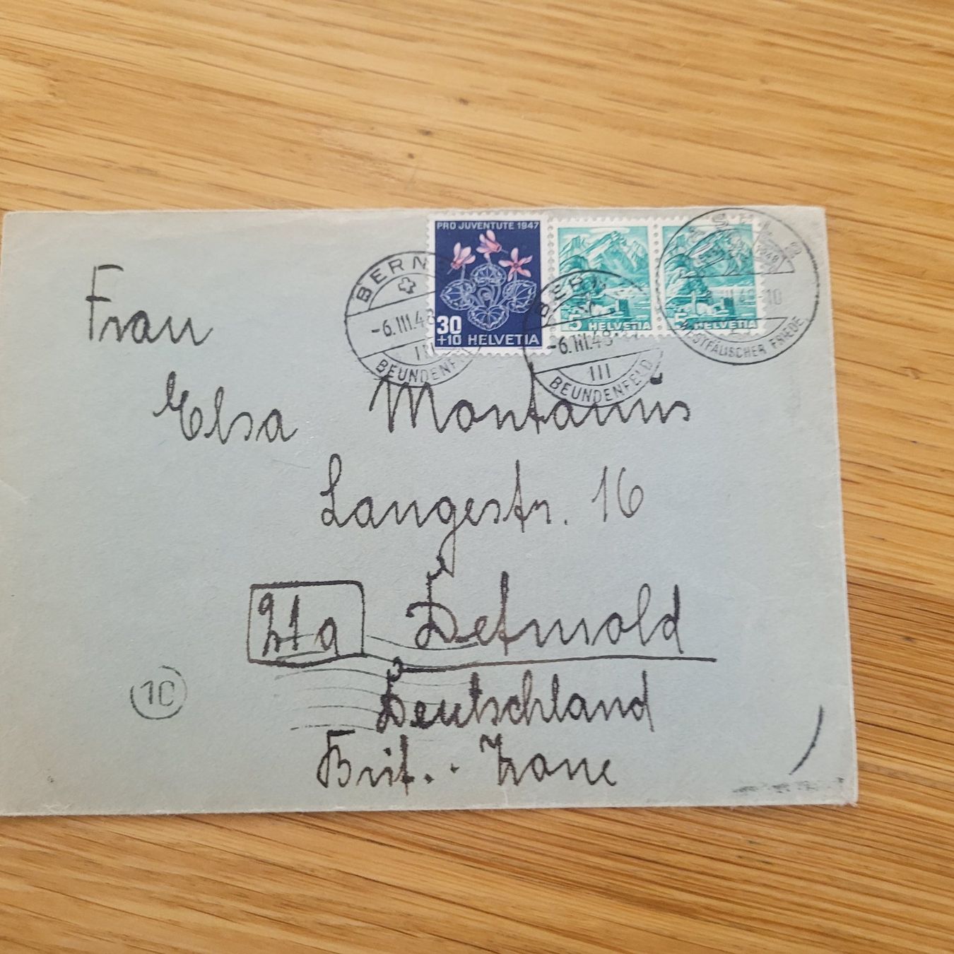 Alle Briefmarken: Dokument Bern 1948 – Gebraucht aus Biel/Bienne von Destockweb