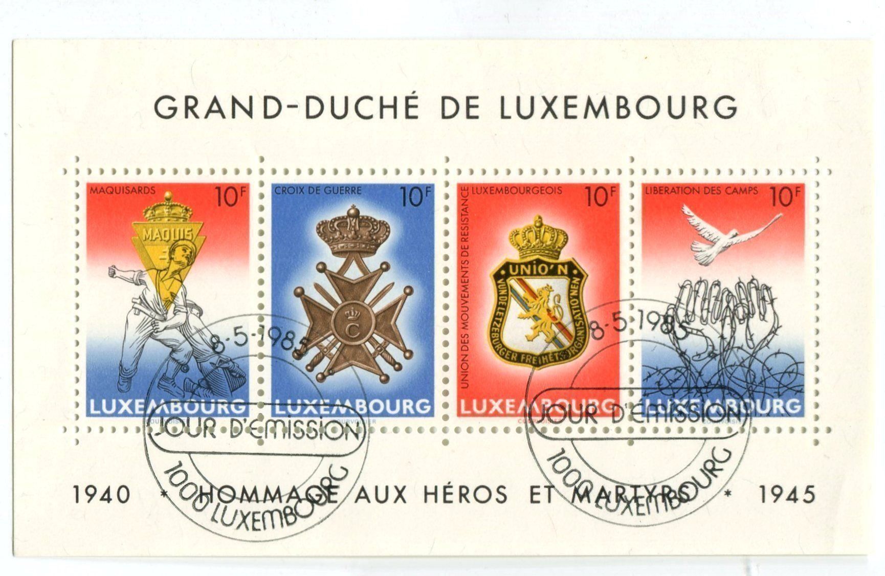 Alle Briefmarken: Block "Orden und Ehrenzeichen" Luxemburg – Neu und originalverpackt aus Basel von Butsch5