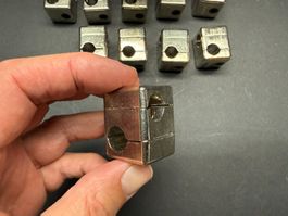10 Kreuzklemmen für Stative, Stangendurchmesser 12 mm