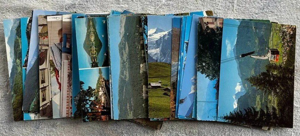 Cartoline postali: 50 FARBIGE ANSICHTSKARTEN SCHWEIZ – Usato da Ostermundigen venduto da Wyatt-Earp