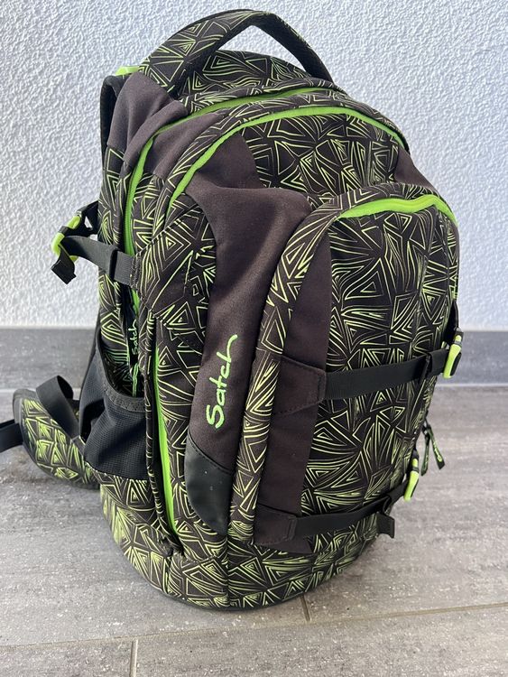 Safta Schulrucksack The Mandalorian – 15 Liter, 32x38x12 Cm, Schwarz/neon-grün, Für Kinder 5–14 Jahre