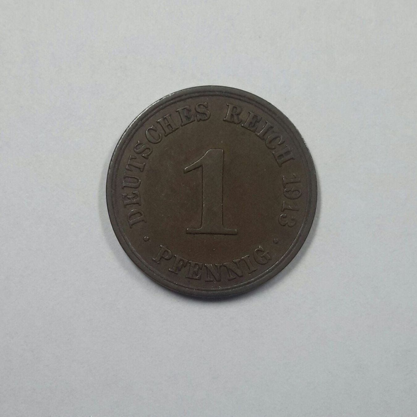 Alle Münzen: Deutsches Kaiserreich 1 Pfennig 1913 A . – Gebraucht aus Burgdorf von Olli.34 1