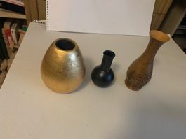 Deko Vasen Set, 3-teilig, Vintage Look - Top Zustand!