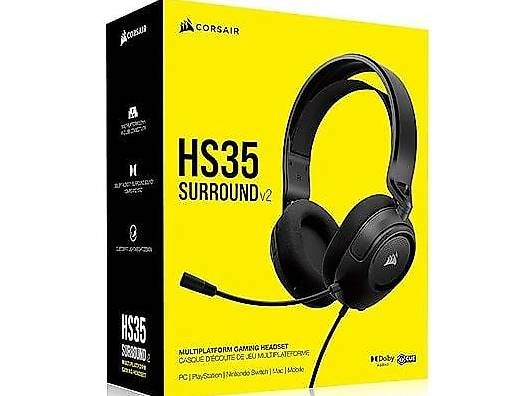 Kopfhörer: Corsair HS35 SURROUND v2 Headset Wired – Gebraucht aus Stein AG von QualityFinds