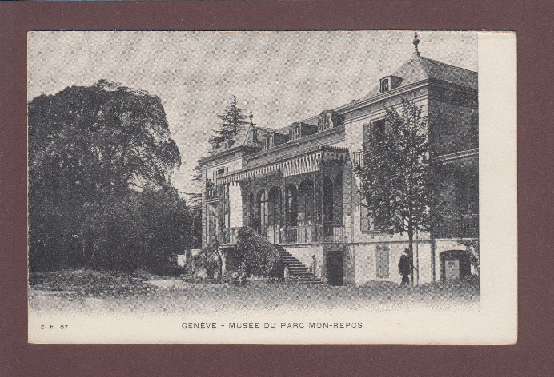 Cartoline postali: GENEVE - Musée du parc Mon-Repos – Usato da Pully venduto da nicecards