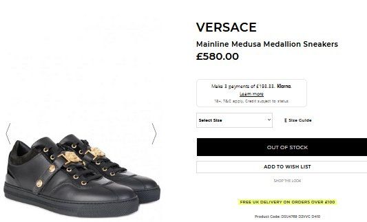 Versace Scarpe da uomo: Sneakers Versace Medusa .42 – Usato da Collonges venduto da Auganien 4