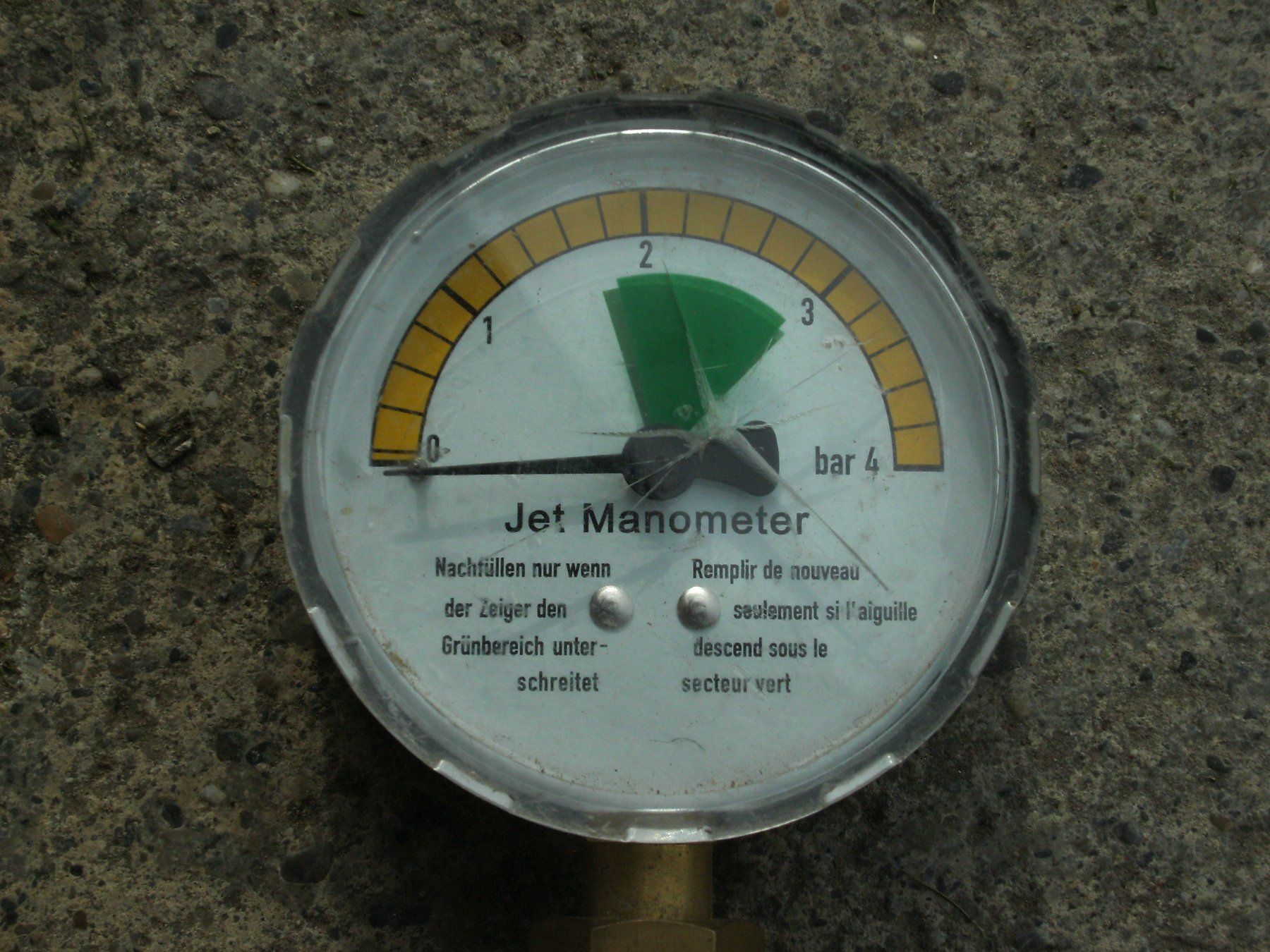 Misurare: Jet Manometer 0 bis 4 bar – Difettoso da Andwil SG venduto da fladenbrot10 1