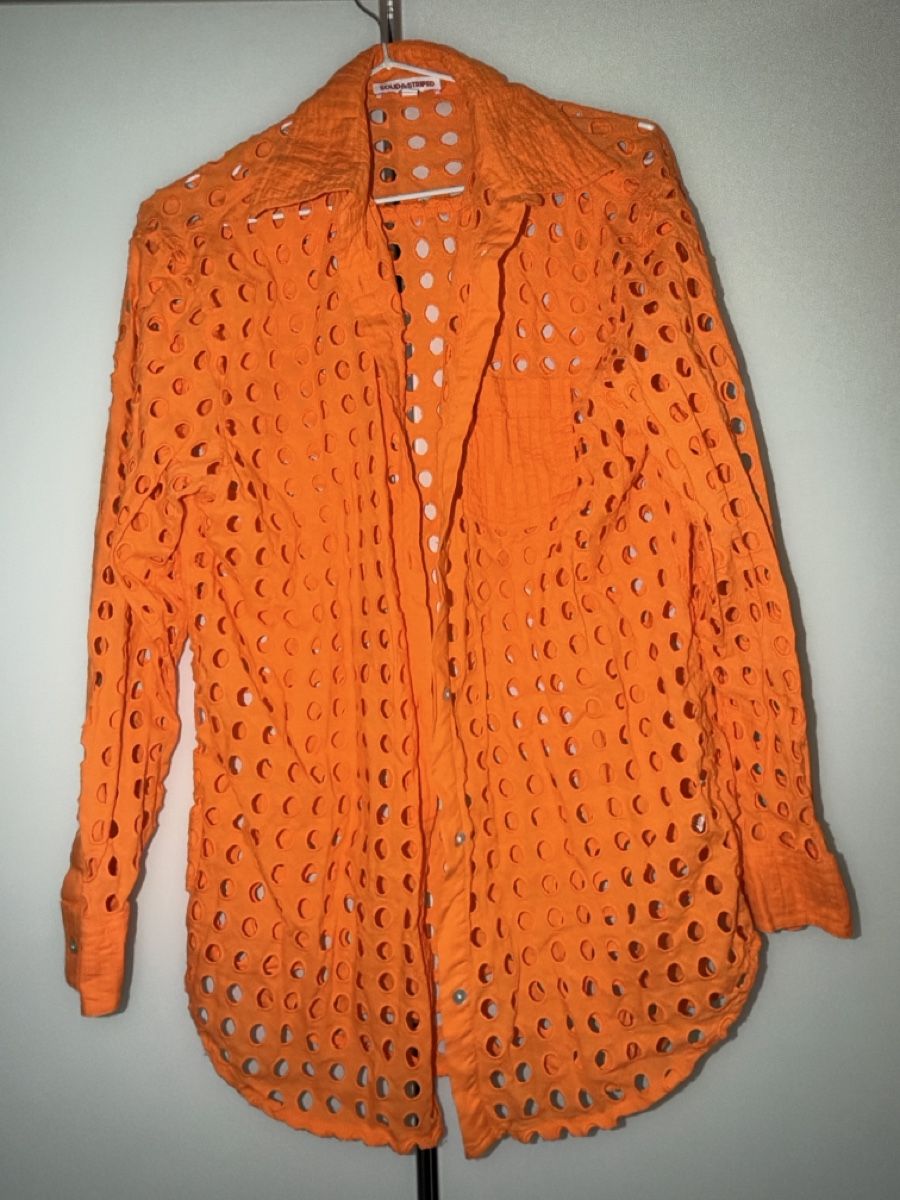 Blusen: Hemd Cover-up in Orange von Revolve / Solid & Striped – Neu (gemäss Beschreibung) aus Cham von pod_d99h 2