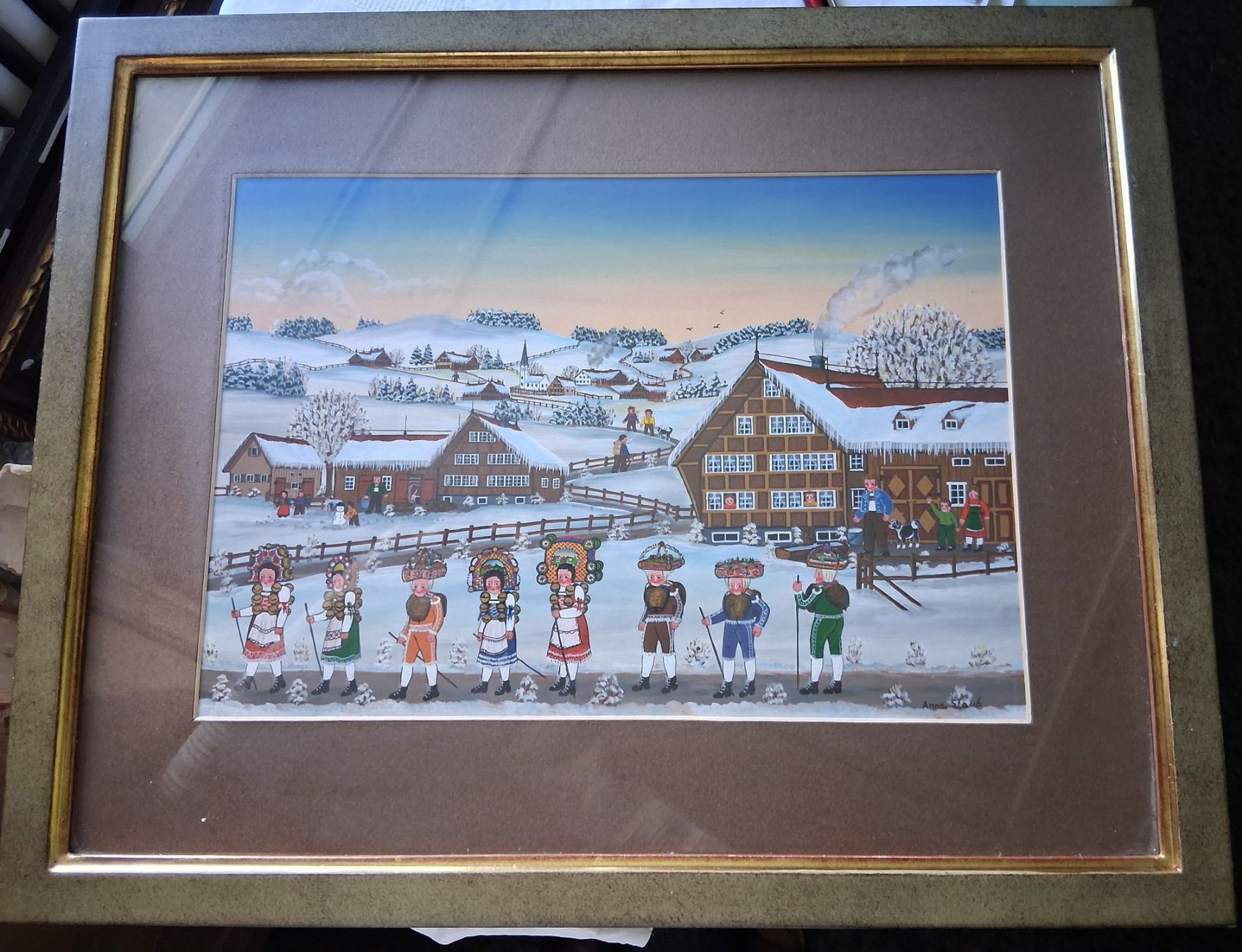 Dipinti: Appenzeller Gemälde von Anna Staub – Usato da Herisau venduto da Katapu