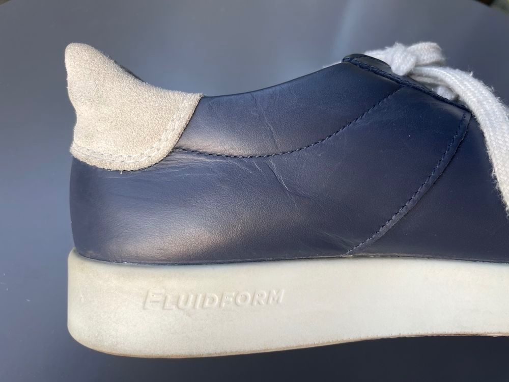 Ecco Scarpe da uomo: Herren Leder Sneakers Ecco Denmark blau, Grösse 43 – Usato da Ennetbaden venduto da miboo 4