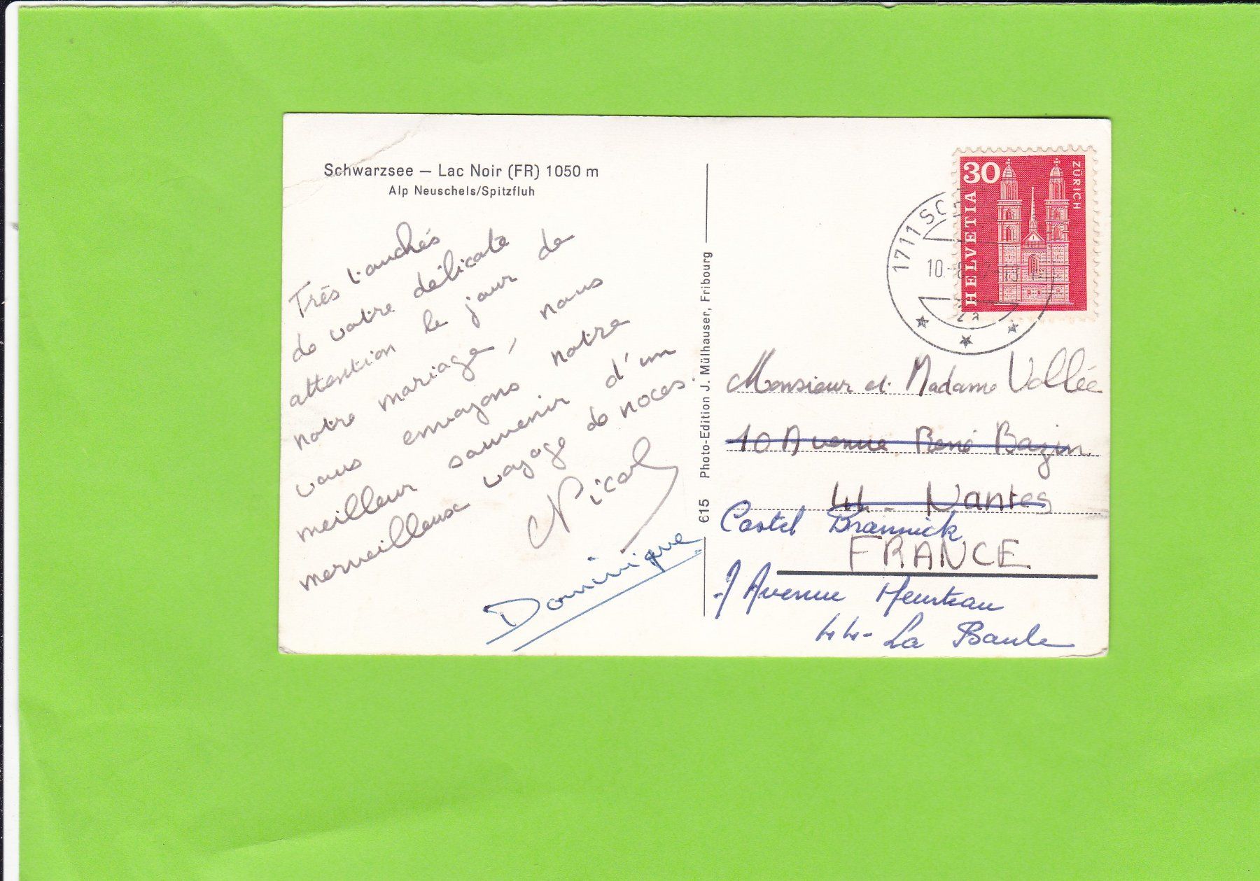 Cartoline postali: Schwarzsee – Usato da St. Peterzell venduto da neckertal 1