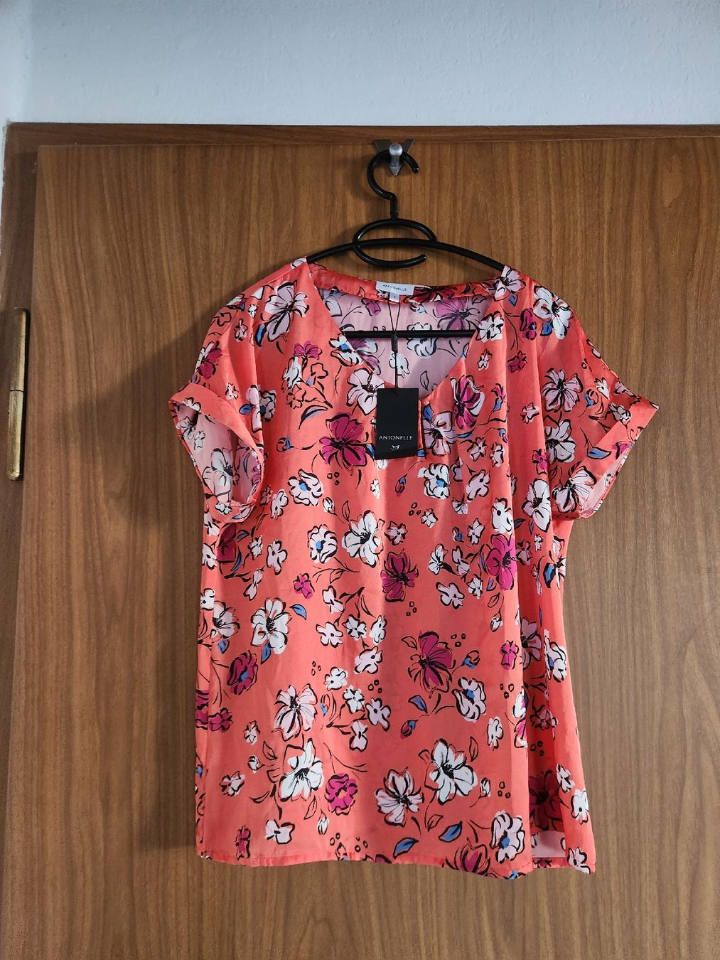 Top: Top Antonelle tangerine 100% polyester taille 3 – Nuovo (secondo la descrizione) da Niedergösgen venduto da Eva2410
