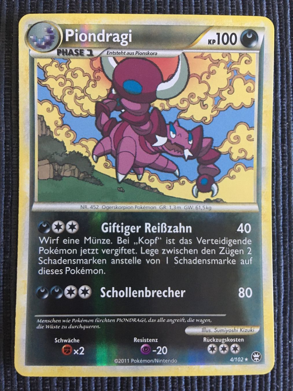 Pokémon Carte collezionabili: Pokemon Piondragi Reverse Holo HS Triumph 2009 – Nuovo (secondo la descrizione) da Wabern venduto da Collectfun