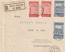 Zu. Nr. 167 und 168 auf R-Brief