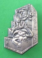Basler Fasnachtsplakette Silber mit Nadel 2015