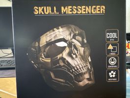 Skull Messenger Maske, neuwertig, ideal für Halloween!
