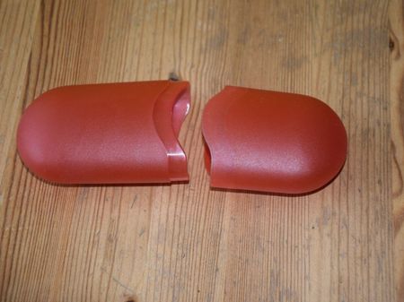 Brillen-Box aus Kunststoff, rot
