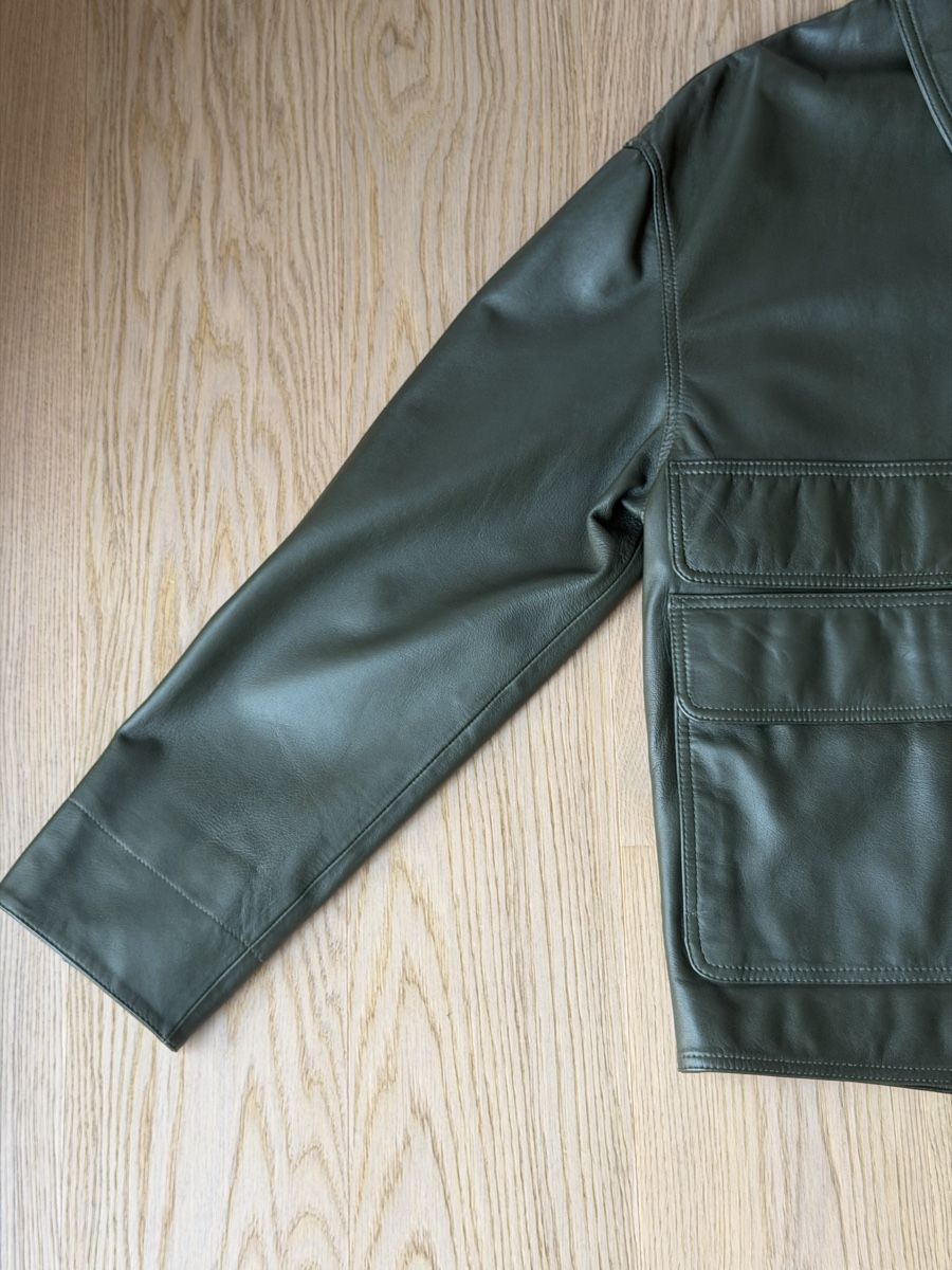 Giacche: Leather Jacket - Green Olive - Size M  – Nuovo (secondo la descrizione) da Zürich venduto da dav_ylk6 3