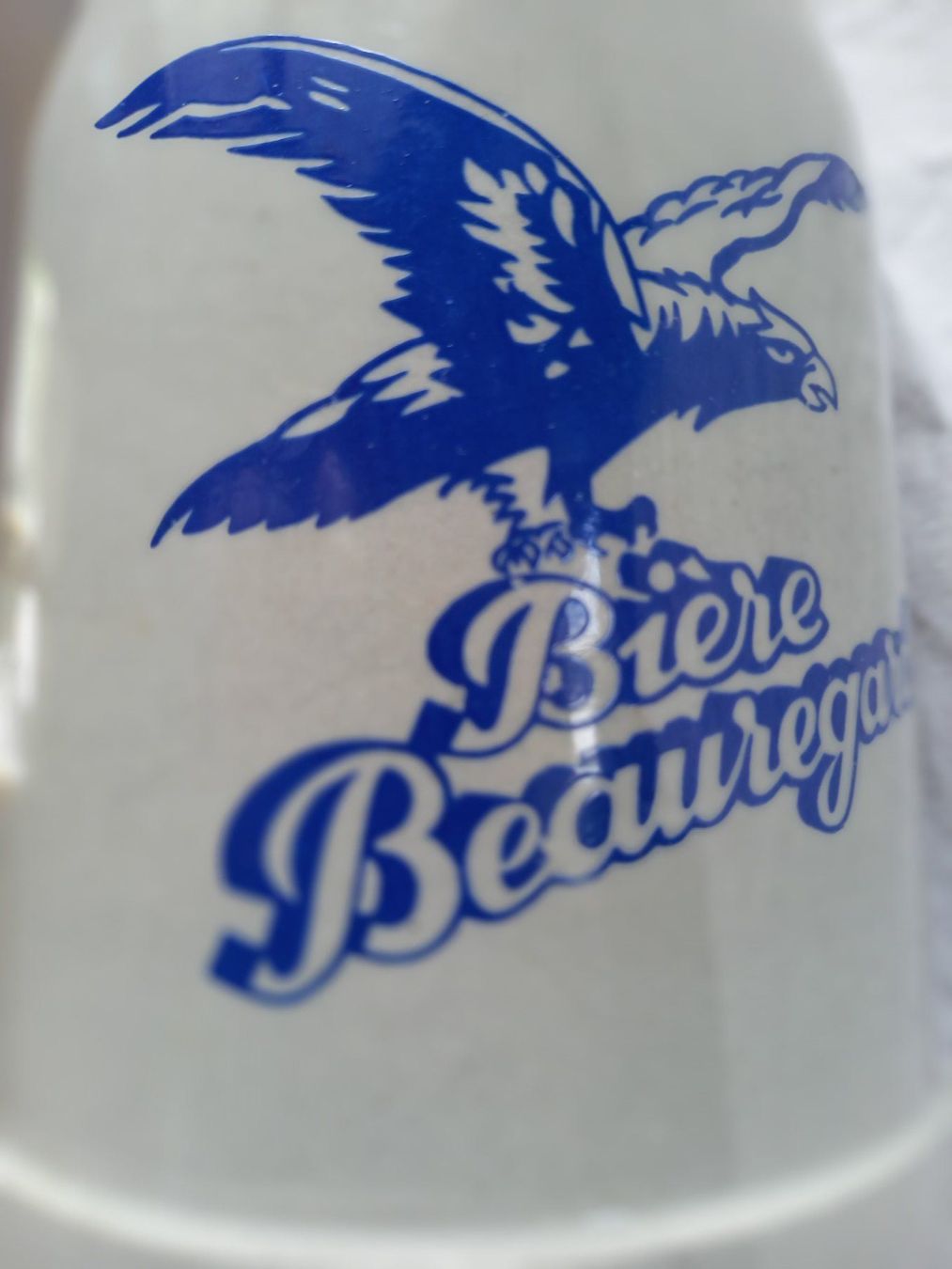 Gläser: Chope de bière ancienne en grès de Beauregard – Gebraucht aus Rossens FR von Souris1 2