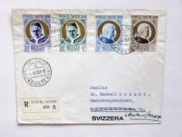 VATIKAN - R- Satzbrief 1951 SoMa Papst PIUS X, nach LEUK