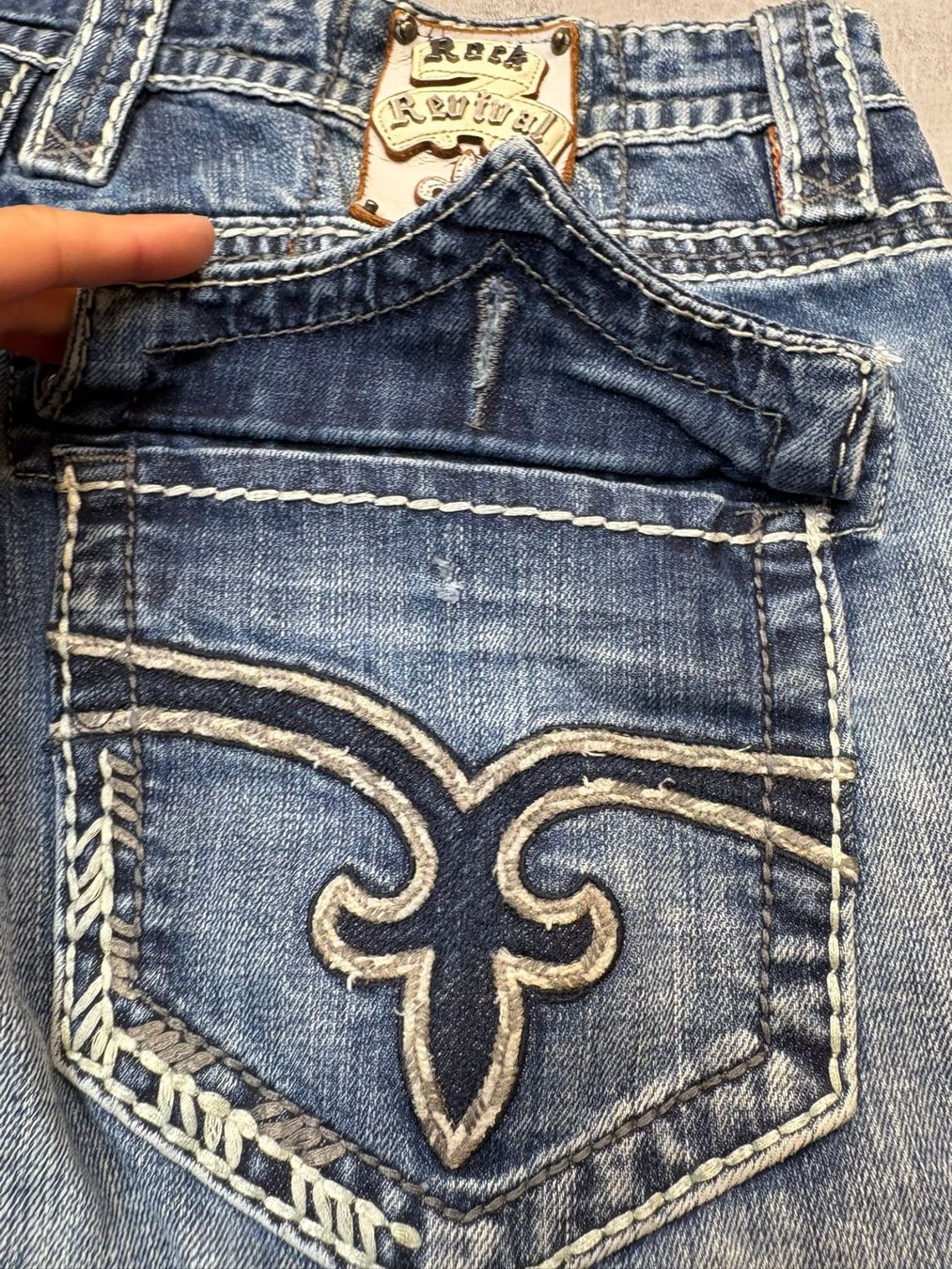 Jeans: Rock Revival Bootcut Flared Jeans - Grösse XL – Usato da Werdenberg venduto da hase.vintage 4