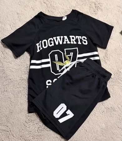 Hogwarts T-Shirt und Shorts Set Schwarz Grösse Unbekannt
