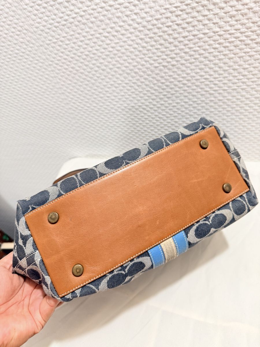 Coach Sacs femmes: Coach Signature Handbag Denim  – D'occasion à Geneve par DarlingVintage 3