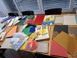 13 kg verschiedene Bastelpapier bunt gemischt