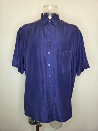 Vintage 1990s Seidenhemd – L / 41/42