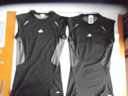 Adidas Sport Shirt Damen Gr. 38  M schwarz 2 Stück