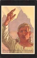 Bundesfeier 1936 , Schwörender Senn mit Zudruck , Nr. 63 a