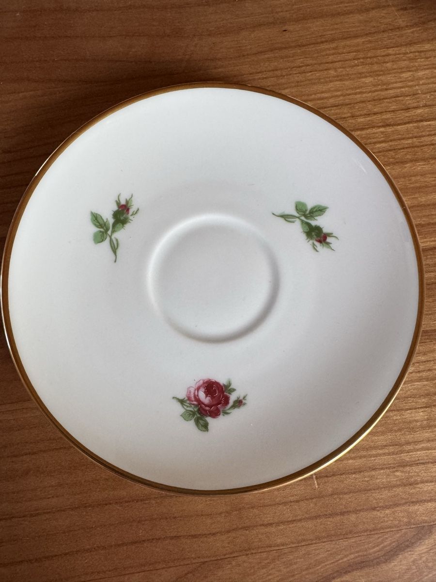 Kaiser Set di piatti: Kaiser Teetasse mit Dessertteller Rosen – Usato da Therwil venduto da rowe-spezial 4