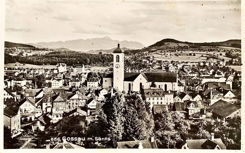 Cartes postales: Gossau mit Säntis (Postkarte) – D'occasion à Wil SG par phi_xst5