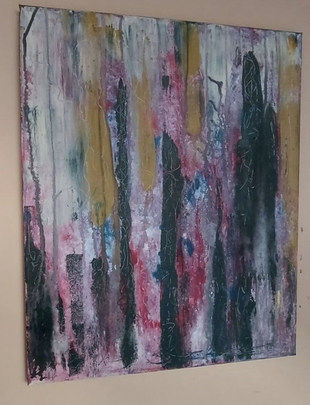 Tableaux: Gemälde Schattenbild handmade 40×50 – Neuf (Voir description) à Riehen par Steinbock1970 1