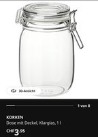 IKEA,4 Stück Einmachglas, 1 Liter