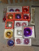 Christbaumschmuck vintage, Kugeln und Spitze, Globus mussweg