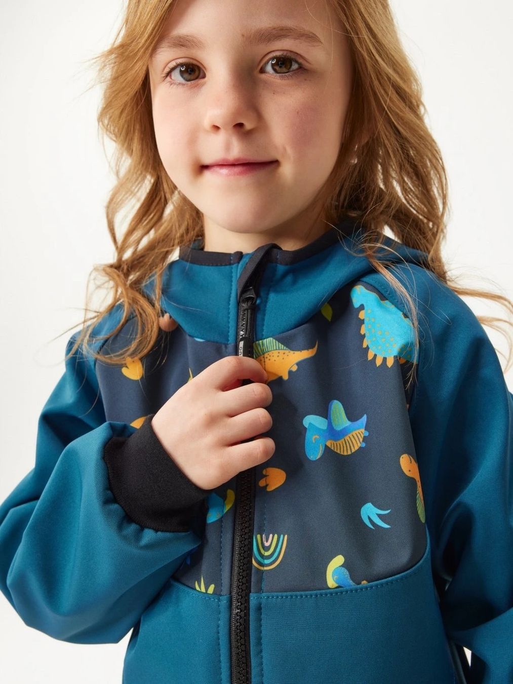 Jacken: Kinder Softshelljacke ohne Futter Basic, Dinos 92/98 NEU – Neu und originalverpackt aus St-Prex von kaz_2kyk