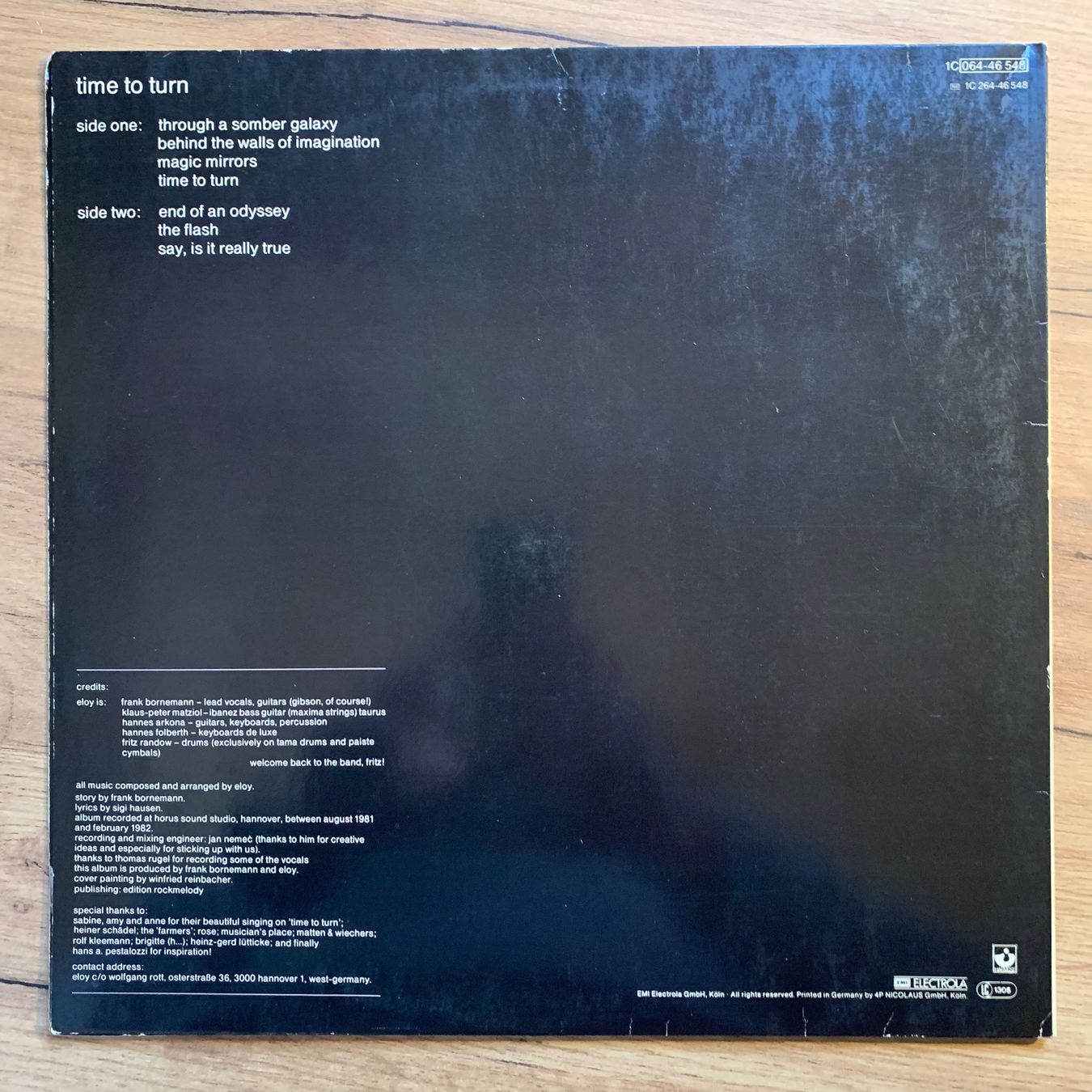 Schallplatten: ELOY - TIME TO TURN...OG GER 1982...VG/VG – Gebraucht aus Gals von Diskopatshop 1