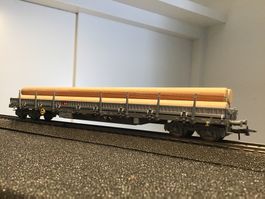 Flachwagen mit Ladung, ROCOWECHSELSTROM