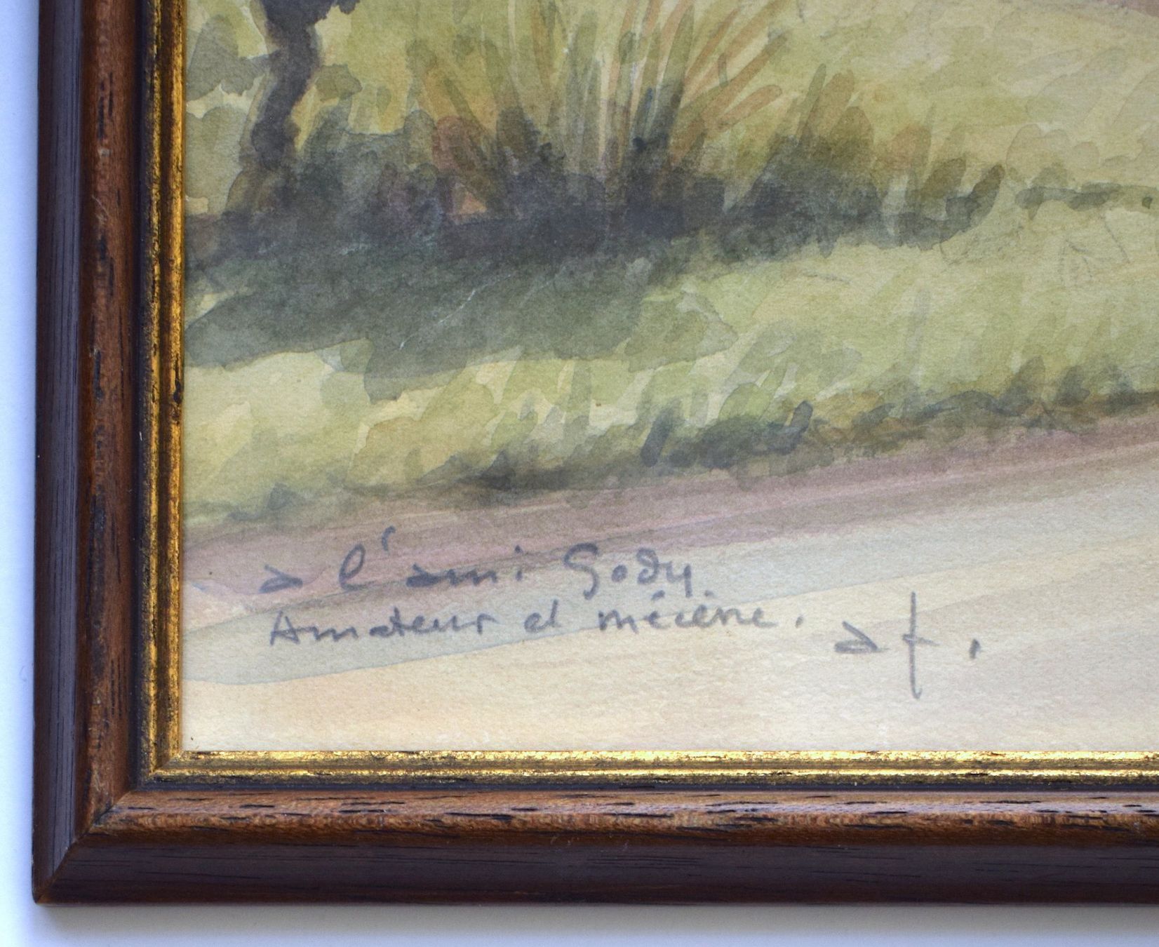 Gemälde: FAU André Post-Kubismus Landschaftsgemälde Aquarell antik – Gebraucht aus Zürich von kunstarchiv.online 5