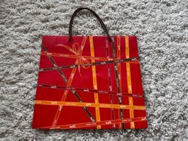 Hermès Geschenktasche, rote Einkaufstasche, neuwertig!